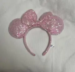 ディズニー カチューシャ ピンク キラキラ