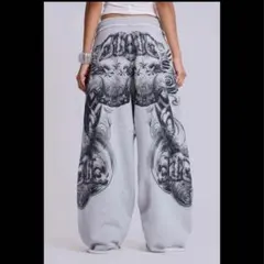 jadedlondonGothicPrintBaggyMonsterJogger