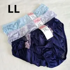 【LL】3枚 レディースショーツ 大きいサイズ XL まとめ売り(H689)
