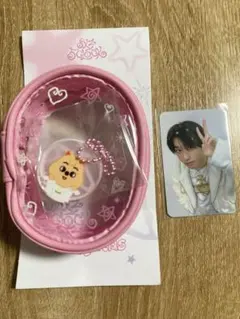 新品未開封 Straykids スキズ ハン クリアポーチ トレカ 本国 ペンミ