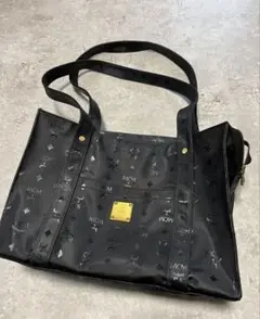 MCM トートバッグ 鞄 ブラック モノグラム ヴィセトス 黒 肩掛けのサムネイル