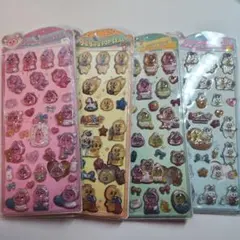 シール4枚セット　おぱんちゅうさぎ