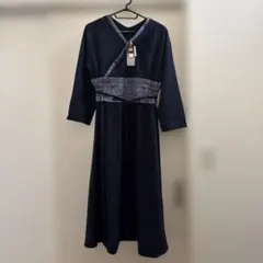 【タグ付き】倭物やカヤ 倭の晴着 ワンピース 紺色のサムネイル