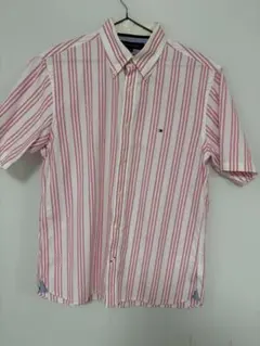 トミーヒルフィガー　TOMMYHILFIGER ワイシャツ　ピンク　M美品