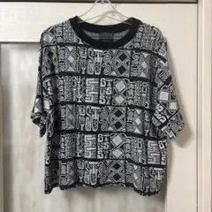 STUSSY 総柄 ロゴプリント Tシャツのサムネイル