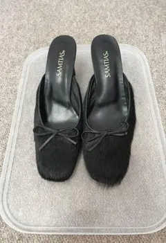 Pitti ハラコ　ミュール