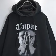 クロスカラーズ Tupac スウェットパーカー プリント ヴィンテージ 古着
