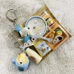 ガチャ詰めポーチ 食べ物セット ミニチュア キーホルダー