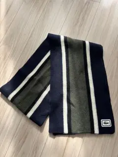 LACOSTE ストライプニットマフラー