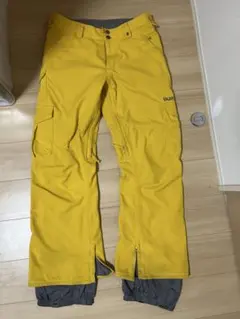 バートン　ゴアテックス　イエロースノーボードパンツ 防水素材