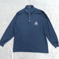 VALENTINO DOMENICO 藏青色 繡章刺繡 Polo衫 L