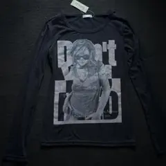 ガールフォトプリント長袖Tシャツy2k グランジ　00s
