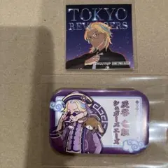 東京リベンジャーズ サンリオコラボ　灰谷竜胆　缶バッジ　アニメイト特典　シール