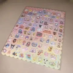 【未開封】サンリオ100キャラシール　2012年製　ぷくぷくシール　平成レトロ