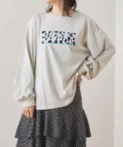 サガラ刺繍　ロングTシャツ