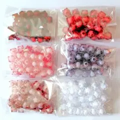 アクリルビーズ　6セット