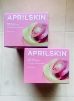 APRILSKIN ピンクアロエ パック クレンザー 120g 2個のサムネイル