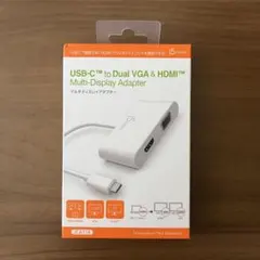 USB-C to Dual VGA & HDMI Adapter JCA174