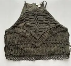 H＆M コード刺繍トップス L