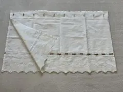 ホワイト刺繍カフェカーテン