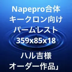 ハル吉様オーダー　NapePro合体キークロン向けパームレスト　左シフトポジ