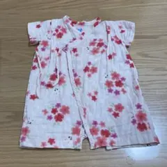 みきハウス ベビー甚平 ロンパース 花柄