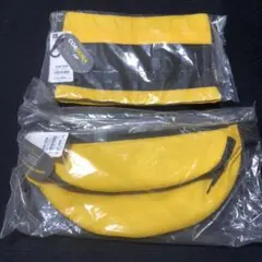 未使用 未開封 サコッシュ ウエストポーチ イエロー 2点セット ビタミンカラー