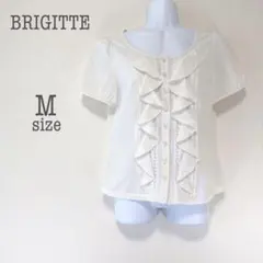 a2344【ブリジット】フリルタックレースブラウス パフスリーブ 上品 通勤