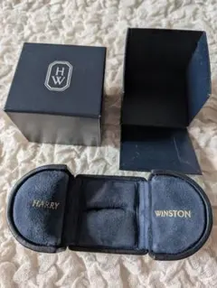 HARRY WINSTON ハリーウィンストン■リングケース ネイビーのサムネイル