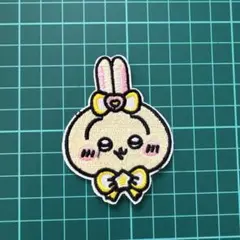 ちいかわアイロンワッペン　ウサギの刺繍ワッペン1枚売り