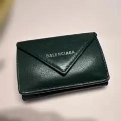 BALENCIAGA 三つ折り財布 グリーン - メルカリ