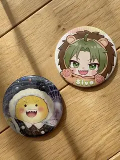 【新品】Siva アニメキャラクター 缶バッジ 2個セット