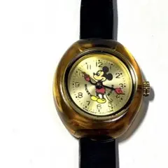 Disny ディズニー ミッキー マウス ベッコウ柄 レディース腕時計のサムネイル