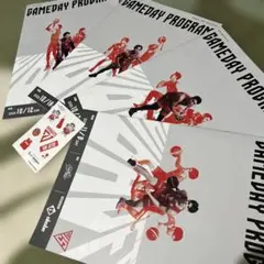 千葉ジェッツ　プログラム4冊 ジャンボくんシール 富樫　渡邊　田代　瀬川