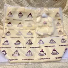 ポムポムプリン まんぷくしあわせ ケース付きエコバッグ 新品未開封