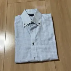 TAKAQ 長袖ワイシャツ チェック柄