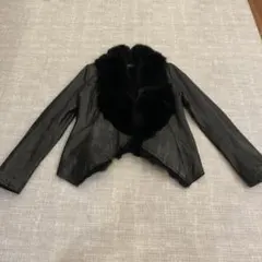 rienda ファー　ライダースジャケット