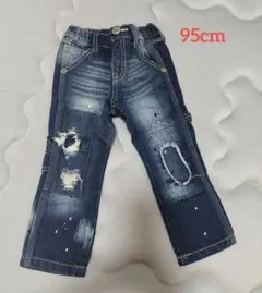 JUNK STORE デニムパンツ 95cm　ウエスト総ゴム
