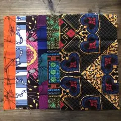 おまとめ【A】アフリカ布 生地 6枚セット カットクロス ハギレ