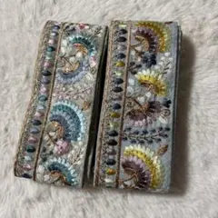 インド刺繍リボン✳︎大特価価格✳︎2m×2本セット