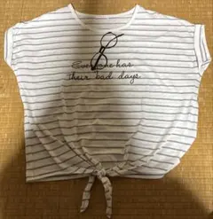 COLZA ボーダー ロゴTシャツ Mサイズ