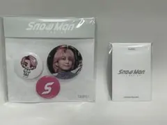 Snow Man POP-UP台北限定グッズ 佐久間大介フォトカードC+缶バッジ