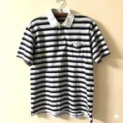 U.S. POLO ASSN. ストライプ 半袖ポロシャツ