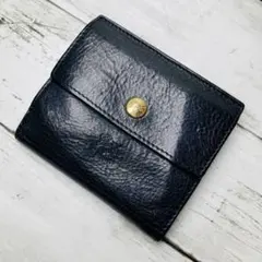 未使用級美品GANZOガンゾ三つ折り財布59145コンパクトレザーウォレット