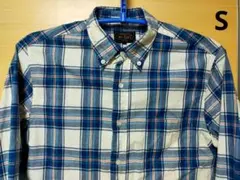 BEAMS+ ビームスプラス BDチェックシャツ S 青白系