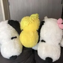 スヌーピー＆お友達　大きなぬいぐるみ　三匹