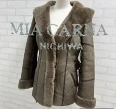 ★美品★ MIA CARNA ブラウン ムートンコート フード付き