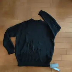 ROMWE ブラック ニットセーター M