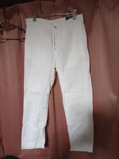 ポロラルフローレン　ホワイト カジュアルパンツチノパン ポケット付き