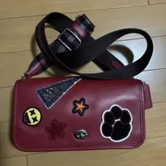 COACH 赤 ショルダーバッグ